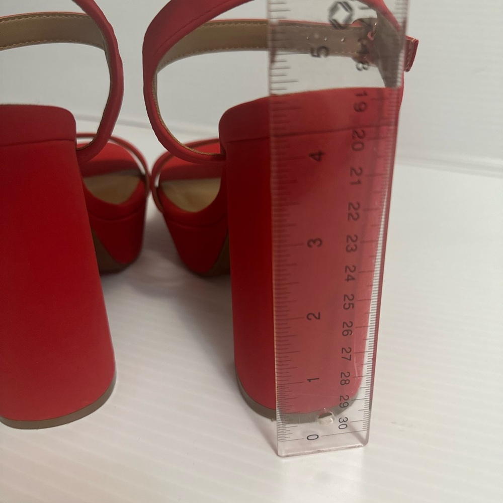 Call It Spring Red Platform Heels - Picture 4 of 11